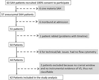 An Early Increase of Blood Leukocyte Subsets in Aneurysmal Subarachnoid Hemorrhage Is Predictive of Vasospasm